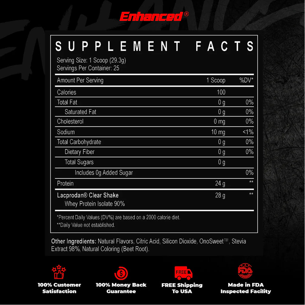 Special Order Only-Enhanced Labs iO Clear Whey-