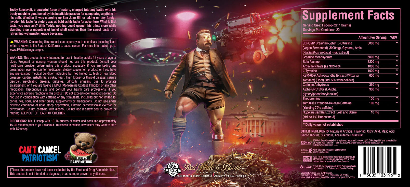 Merica Labz Red, White, & Boom